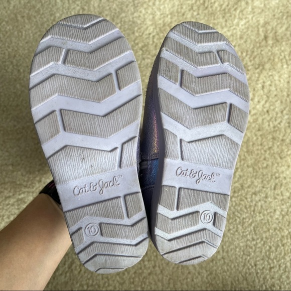 Cat & Jack Purple Iridescent Boots - Picture 6 of 6